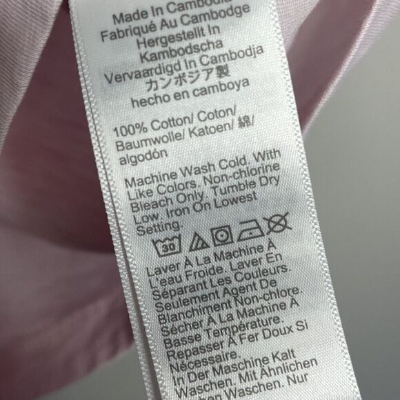 J.CREW Top Womens XS Pink Slub Cotton V-Neck Tee NEW Slim-Fit H5967 - Picture 12 of 14